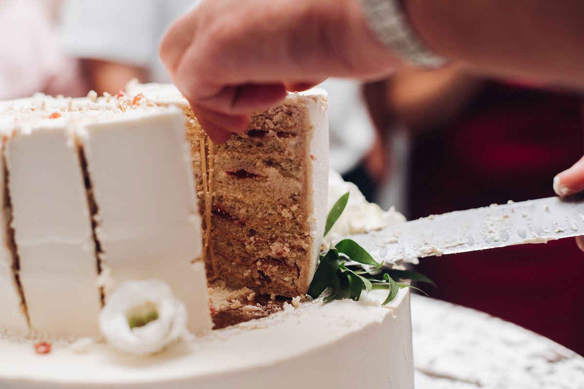 Bruidstaart met een lekkere smaak